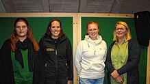Die Spitze der Narrenzunft Todtmoos ist fest in weiblicher Hand (von links): Celine Zimmermann, Christina Ernst, Michaela Stoll und ...