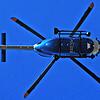 Der Polizeihubschrauber kreiste in der Nacht zum Donnerstag über der Stadt.