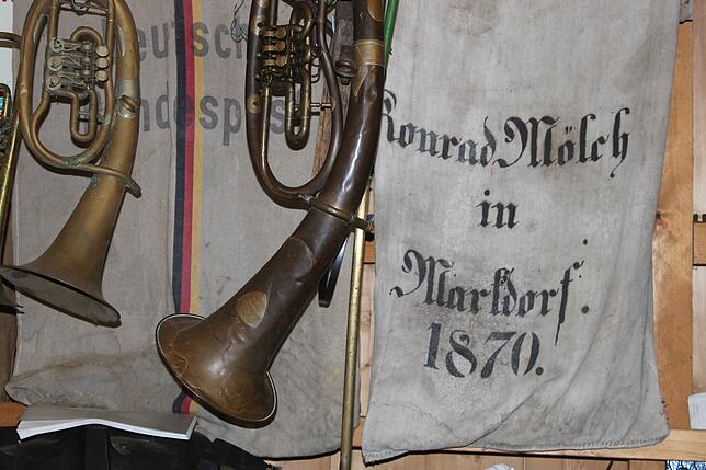 Ein Getreidesack gibt gleichsam Selbstauskunft: Konrad Mölch hatte ihn 1870 in Markdorf in Gebrauch.