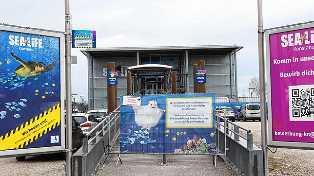 Wann dürfen die Besucher hier wieder rein? Noch ist das Sea Life in Konstanz wegen Umbauarbeiten geschlossen.