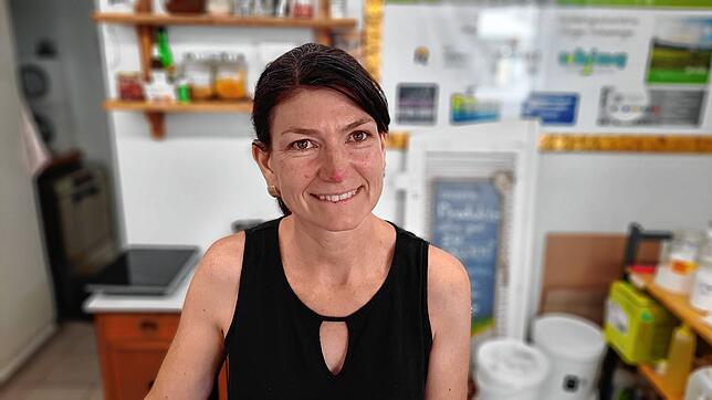 Silke Lopes vom Unverpacktladen Fußabdruck freut sich für die Arbeitnehmer.