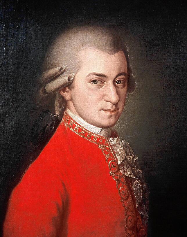 Musikalisches Genie: Undatiertes Porträt des Komponisten Wolfgang Amadeus Mozart.