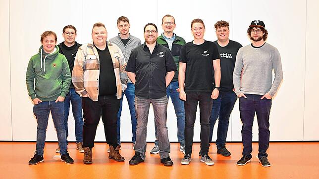 Der neue Vorstand der Kohlrütti-Chlöpfer (von links): Beisitzer Christian Schlegel, Kassierer Sebastian Schlegel, Schriftführer Mario ...