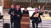 Das Ensemble Capella de la Torre gestaltet das erste Konzert im Rahmen der Gaia-Präsentation. Foto: Steinebrunner