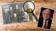Rainer Brandt (rechtes Foto) aus Bremervörde sucht nach Informationen über Heinrich Grotheer (rechts auf dem Familienfoto), dem ...