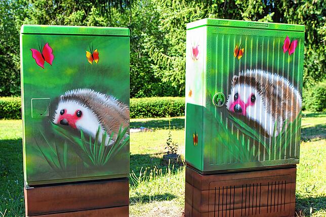 Die Igel sind besonders detailreich und erfordern deshalb einen besonders hohen Zeitaufwand.