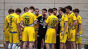 Trainer Benjamin Schweda und seine Spieler der HSG Konstanz II freuen sich auf ihr erstes Heimspiel der Saison.