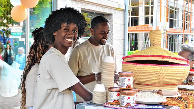 Spezialitäten aus Eritrea gab es an diesem Stand.