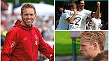Geballte Fußballprominenz im Schwarzwald und auf der Baar: Julian Nagelsmann (links) feierte im Villinger Friedengrund sein Debüt als ...