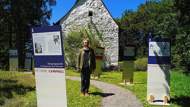 Christoph Heemann, Vorstand Camphill Dorfgemeinschaft Hermannsberg, lädt zur Ausstellung über 80 Jahre Camphill