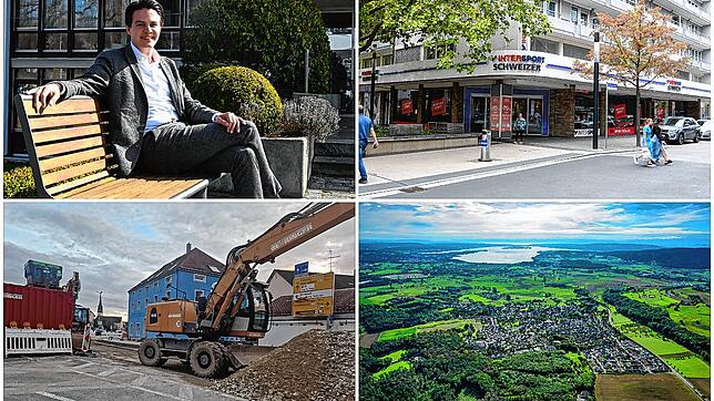 Wohin zog es Marian Schreier, was wurde aus dem früheren Sport Schweizer, wo bebte die Erde, und wo wurde gebaut (von oben links im ...