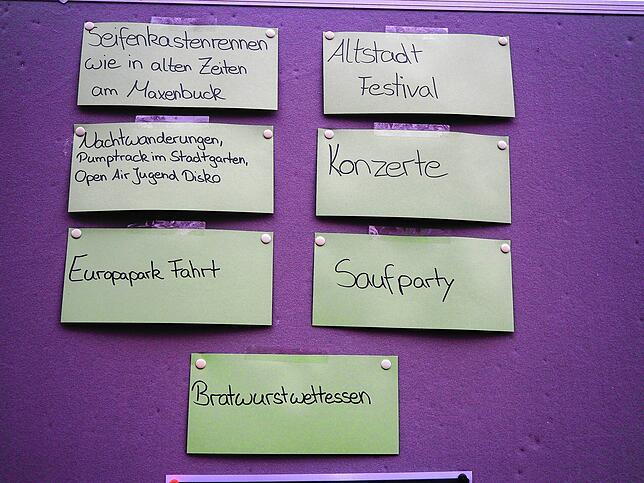 In der Online-Umfrage durften auch freie Vorschläge gemacht werden &ndash; diese reichten von &bdquo;Bratwurstessen&ldquo; bis ...