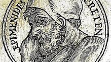 Wie Epimenides aussah, weiß niemand: hier eine Fantasie-Darstellung aus dem 16. Jahrhundert.
