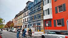 Einst besetztes Haus, dann zwangsversteigert und nun eingerüstet: Im Gebäude in der Markgrafenstraße 10 tut sich nach Jahren endlich etwas.