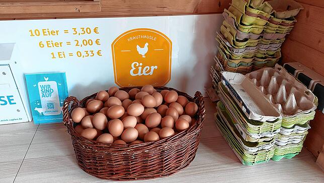 Alles auf Vertrauensbasis: Sogar die Eier können selbst ausgewählt werden.
