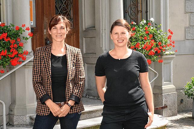 Nadine Frei (links) ist Präsidentin und Alexandra Lampater Geschäftsführerin des in diesem Jahr neu gegründeten Vereins Museumsnacht ...