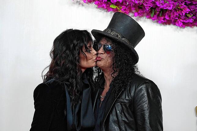 Meegan Hodges (links) und Slash mögen sich gern.
