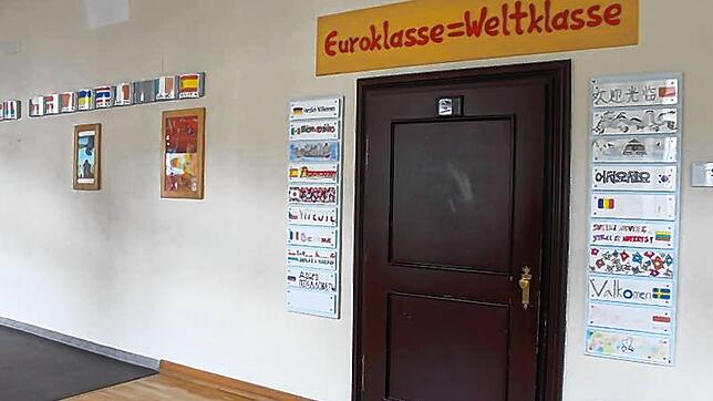 Durch diese Tür geht es in die Euroklasse am Kolleg St. Blasien.