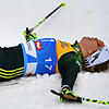 Enntäuscht und am Ende ihrer Kräfte: Sandra Ringwald ist bei der WM in Seefeld im Sprintwettbewerb im Halbfinale gescheitert.