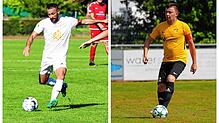 Die beiden Kapitäne: Marc Honsell vom FC Öhningen-Gaienhofen (rechts) und Nedzad Plavci von Südstern Singen.