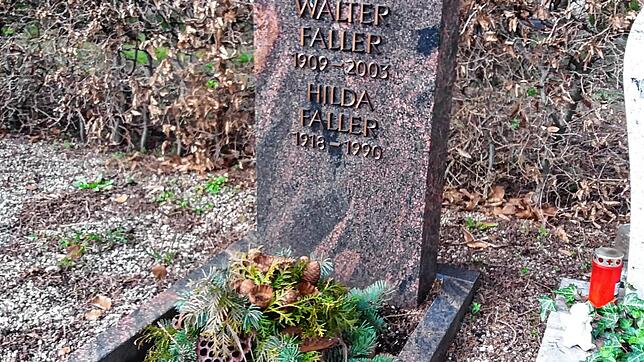 Die Grabstätte des Ehepaares Faller auf dem Friedhof. Bild: Marlies Jung-Knoblich