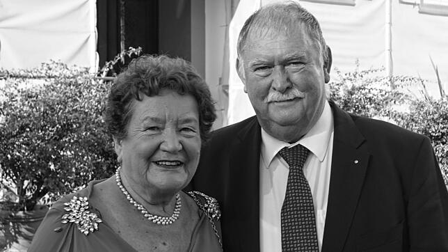 (Archivbild) Beim Besuch von Schwedens Königin Silvia auf der Insel Mainau 2019: Dagmar Schipanski, Vorsitzende der ...