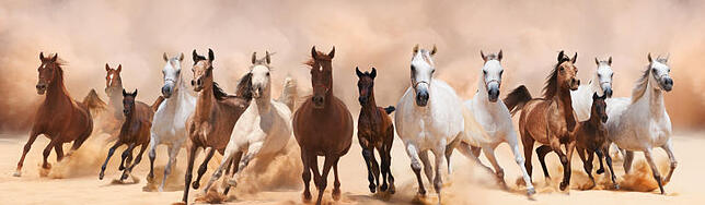 Die Mustangs in den USA sind keine echten Wildpferde, sondern verwilderte Hauspferde.