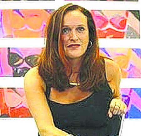A. Petra Ehinger zeigt in Volkertshausen Acryl-Arbeiten.