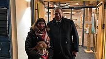 Bürgermeister Tobias Link mit Ehefrau Sabina und Tochter Rebekka. Er bleibt Bürgermeister in Löffingen.