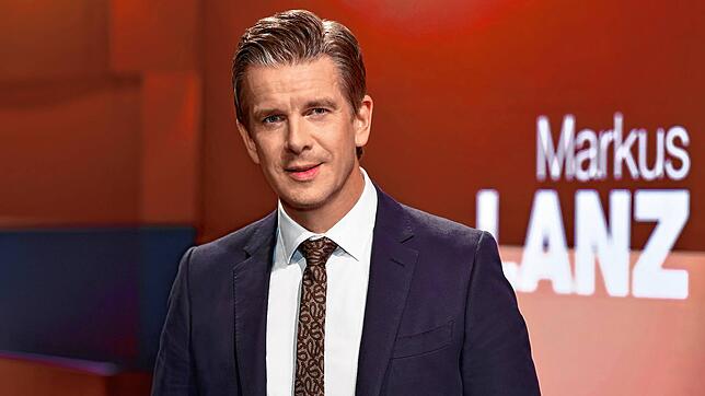 Markus Lanz, Moderator der nach ihm benannten ZDF-Talkshow, in seinem Studio.