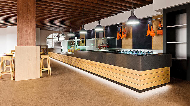 So soll die neue Theke in der Greth aussehen. Um den Charakter einer Markthalle zu erhalten, wird es wie schon bei der Metzgerei Frick ...
