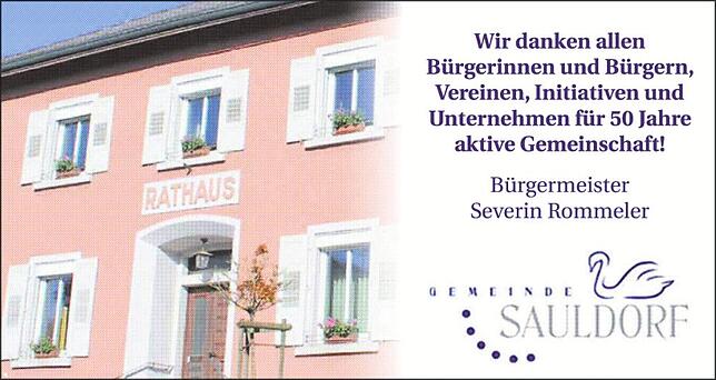 Bild 12: 50 Jahre Gesamtgemeinde Sauldorf: Beim Jubiläumsempfang werden vielfältige Aktivitäten präsentiert