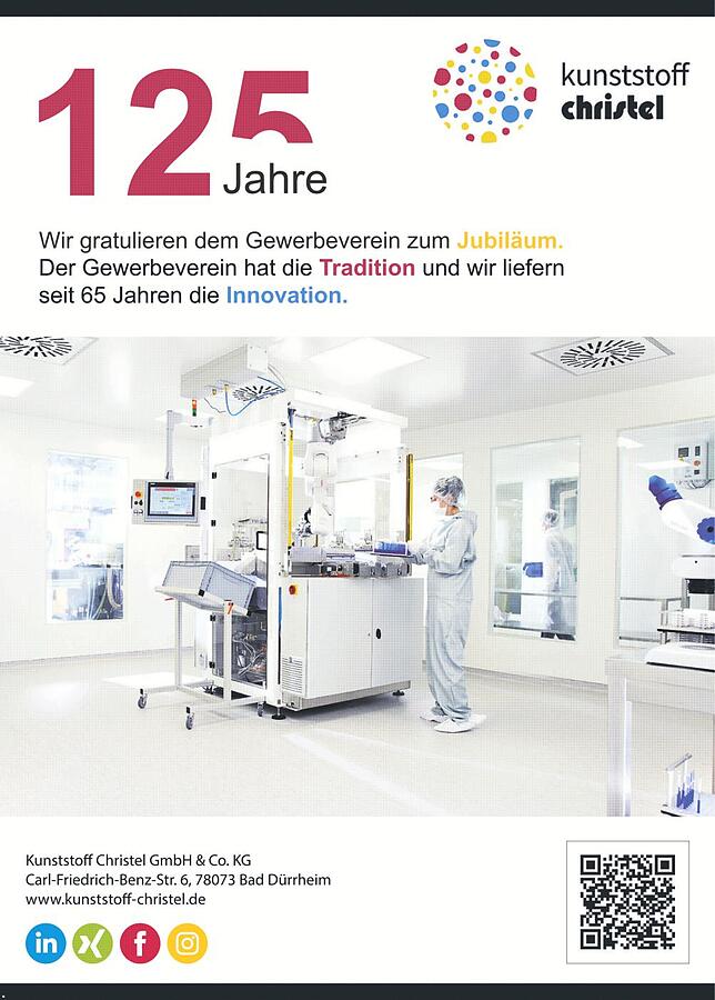Bild 1: 125 Jahre Gewerbeverein Bad Dürrheim: Handel und Dienstleistung dominieren heute