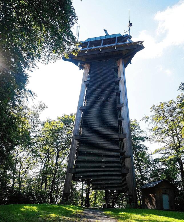 Einen Rundumblick haben die Besucher vom Vitibuckturm aus.