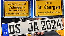 Bild : Bekommen Villinger oder St. Georgener das DS-Kennzeichen?