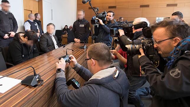 Das öffentliche Interesse ist groß: Hussein K. vor der Urteilsverkündung.