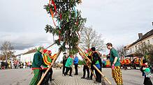 Bild : Bilder des Narrenbaumstellens der Froschenzunft Radolfzell