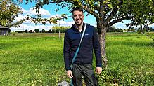Johannes Geissler nimmt oft seinen Hund mit auf seine Erkundungsgänge.