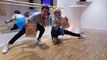 Ramon Espinosa und Lea-Marie Pollini aus Salem von der Tanzschule Päsler in Überlingen sind Deutsche Meister im Hip-Hop. Als Duo haben ...