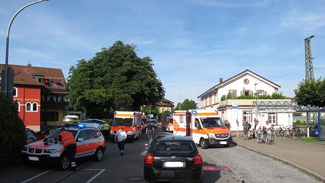 Die Unfallstelle in Steinen.