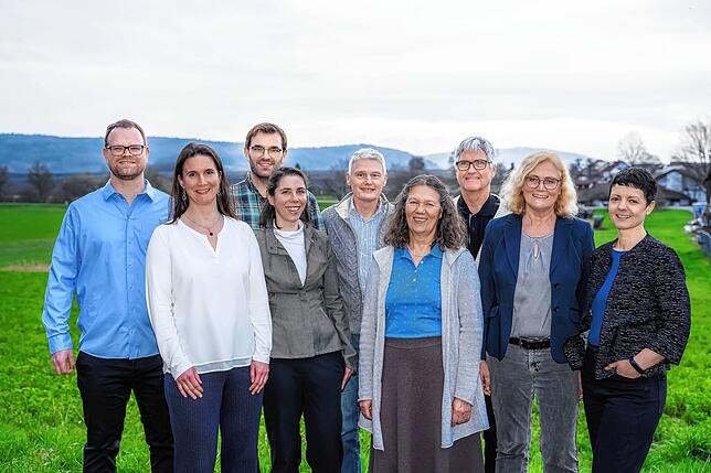 Für den Gemeinderat Stockach kandidieren (von links): Tobias Feindler, Doris Rath, Timotheus Lehle, Floriana Lehle, Peter Alexander, ...