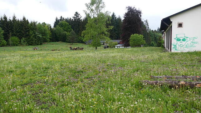Auf diesem rund 2,8 Hektor großen Grundstück der ehemaligen Jugendherberge in Bonndorf soll ein Wohngebiet entstehen. Bild: Juliane ...
