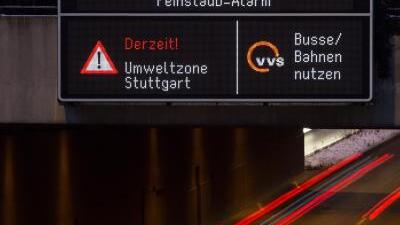 Feinstaub Alarm in Stuttgart.