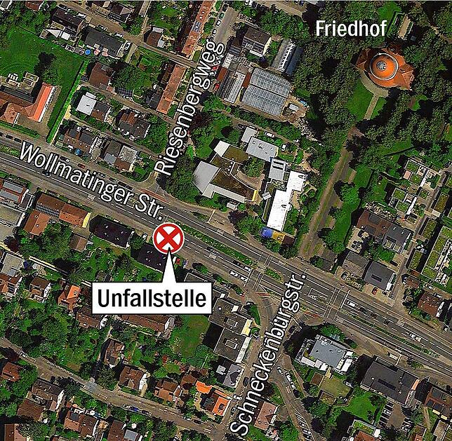Bild 1: Mit dem Auto auf der Busspur &ndash; 42-Jährige kollidiert auf der Wollmatinger Straße mit einem Radler