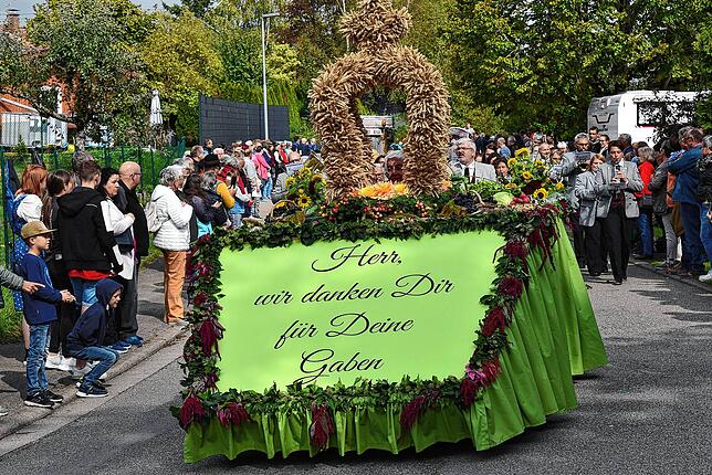 Erntedank in den Himmel.