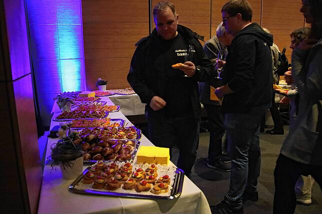 Nach dem offiziellen Programm wartete ein üppiges Büffet auf die Besucher des Neujahrsempfangs.