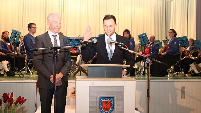 Amtseid Johannes Henne am 15.1.2018 in Immenstaad.