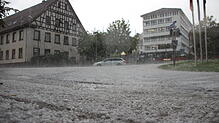 Bild : Unwetter über St. Georgen: Die Bilanz zum schweren Gewitter am Dienstag