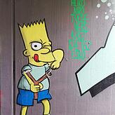Auch die Simpsons sind jetzt in der Trompeterunterführung verewigt.