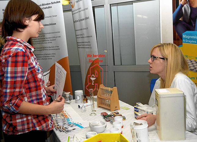 Wichtiges Instrument bei der Berufsorientierung von Schülern ist der direkte Kontakt zum möglichen Arbeitgeber. Beim &bdquo;Marktplatz ...